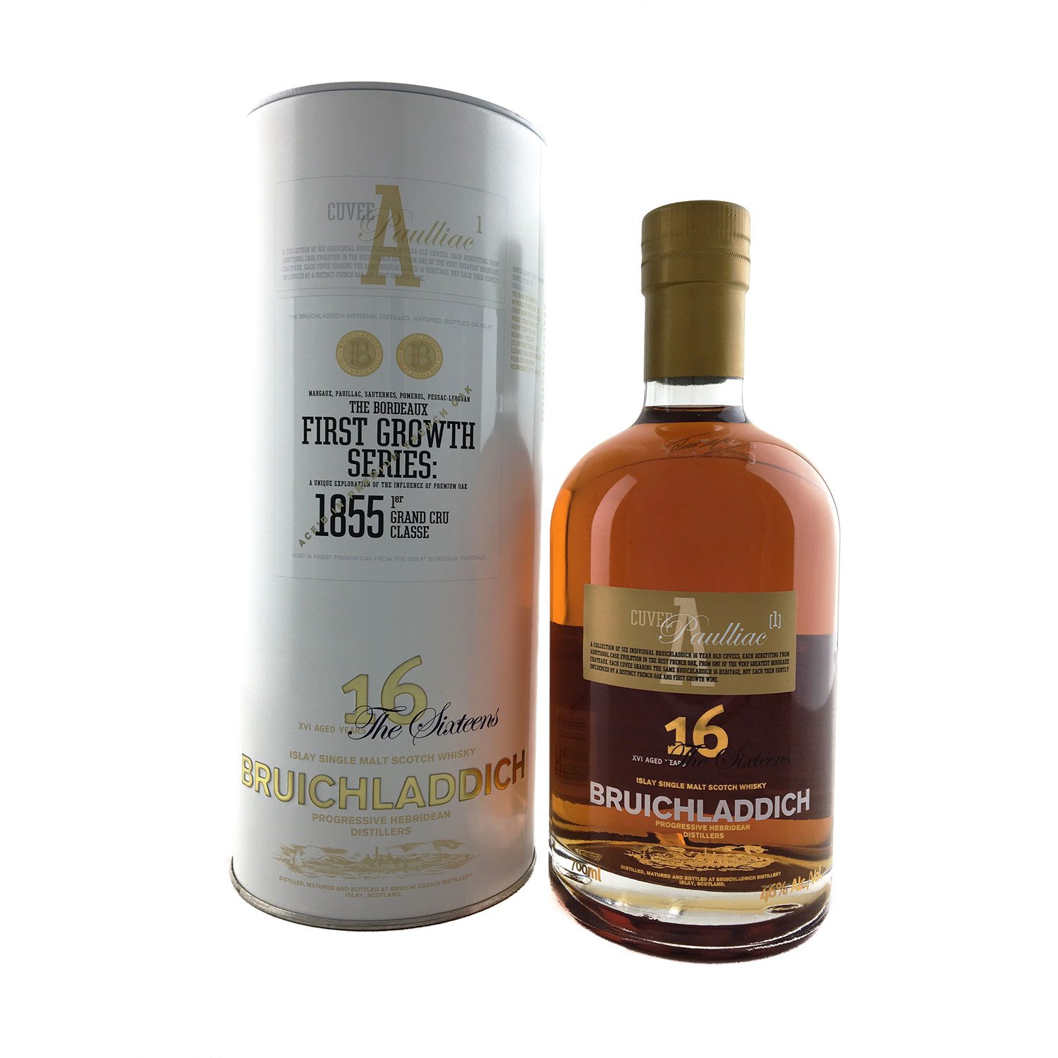 Bruichladdich 16 Year Old First Growth Series Acuvee Paulliac 700ml 46% |  The Old Barrelhouse