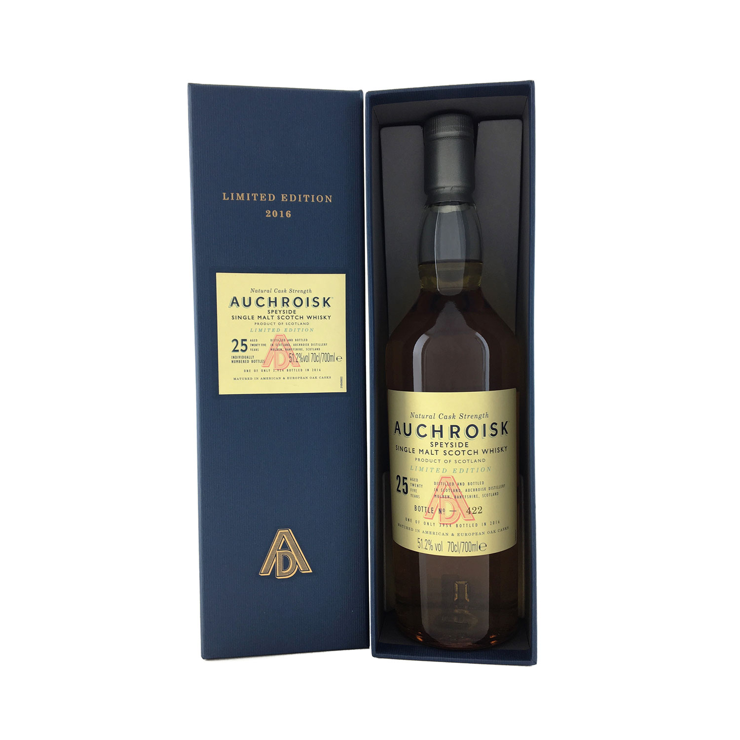 Auchroisk 25 Year Old 70cl 51.2% | The Old Barrelhouse