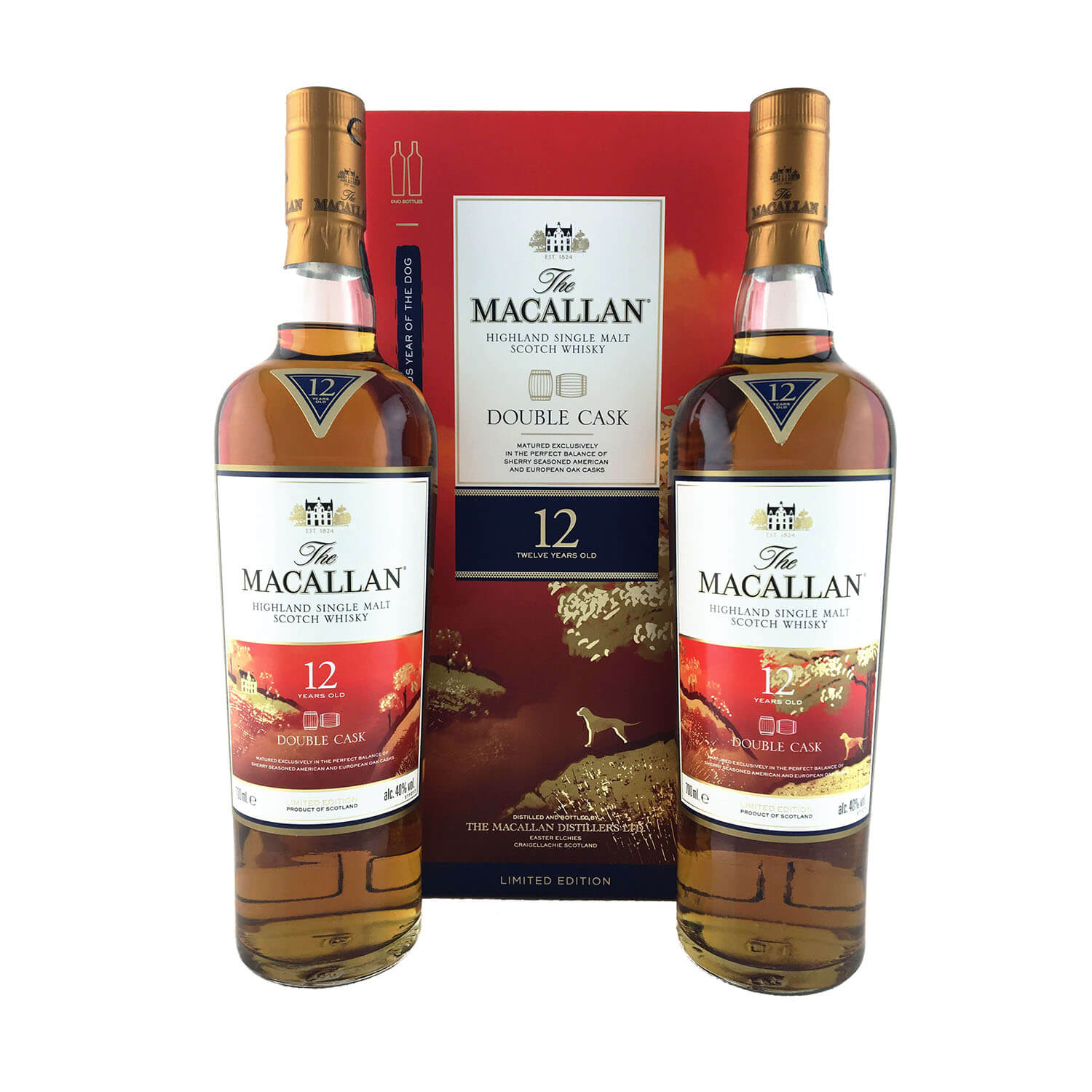 The Macallan 12 Year Old Double Cask Chinese New Year 2018 2 X 700ml 40 The Old Barrelhouse