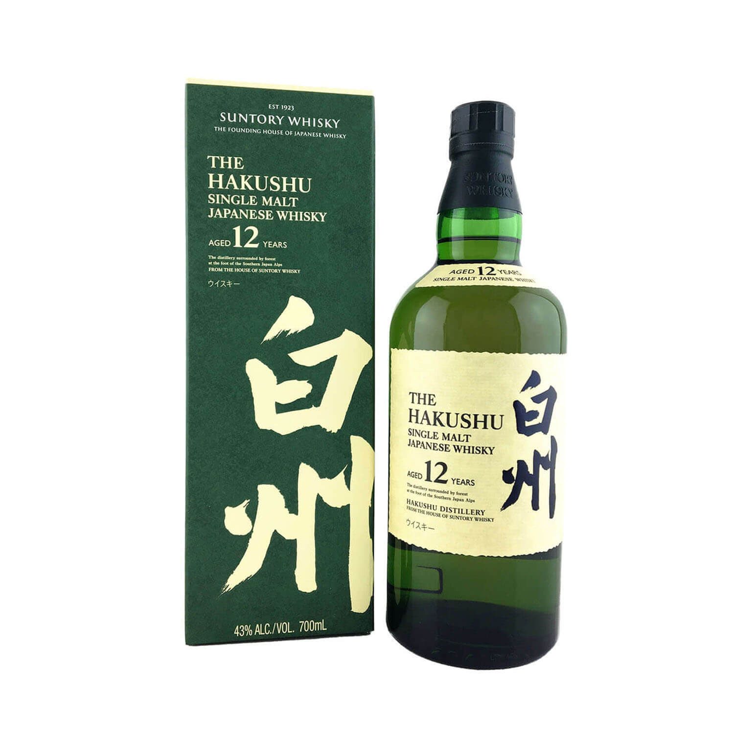 Suntory Hakushu 12 Year Old Single Malt, Japanese Whisky, The Old Barrelhouse