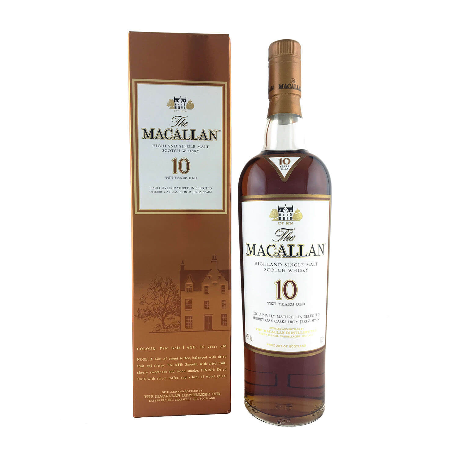 The Macallan 10 Year Old Sherry Oak 700ml 40 Discontinued The Old Barrelhouse