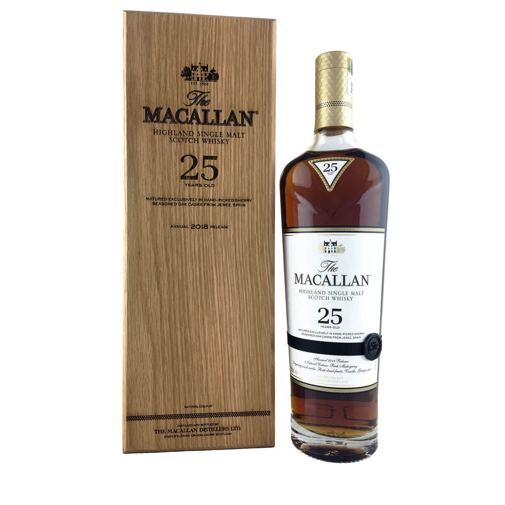 The Macallan 25 Year Old Sherry Oak 2018 Release 700ml 43 The Old Barrelhouse