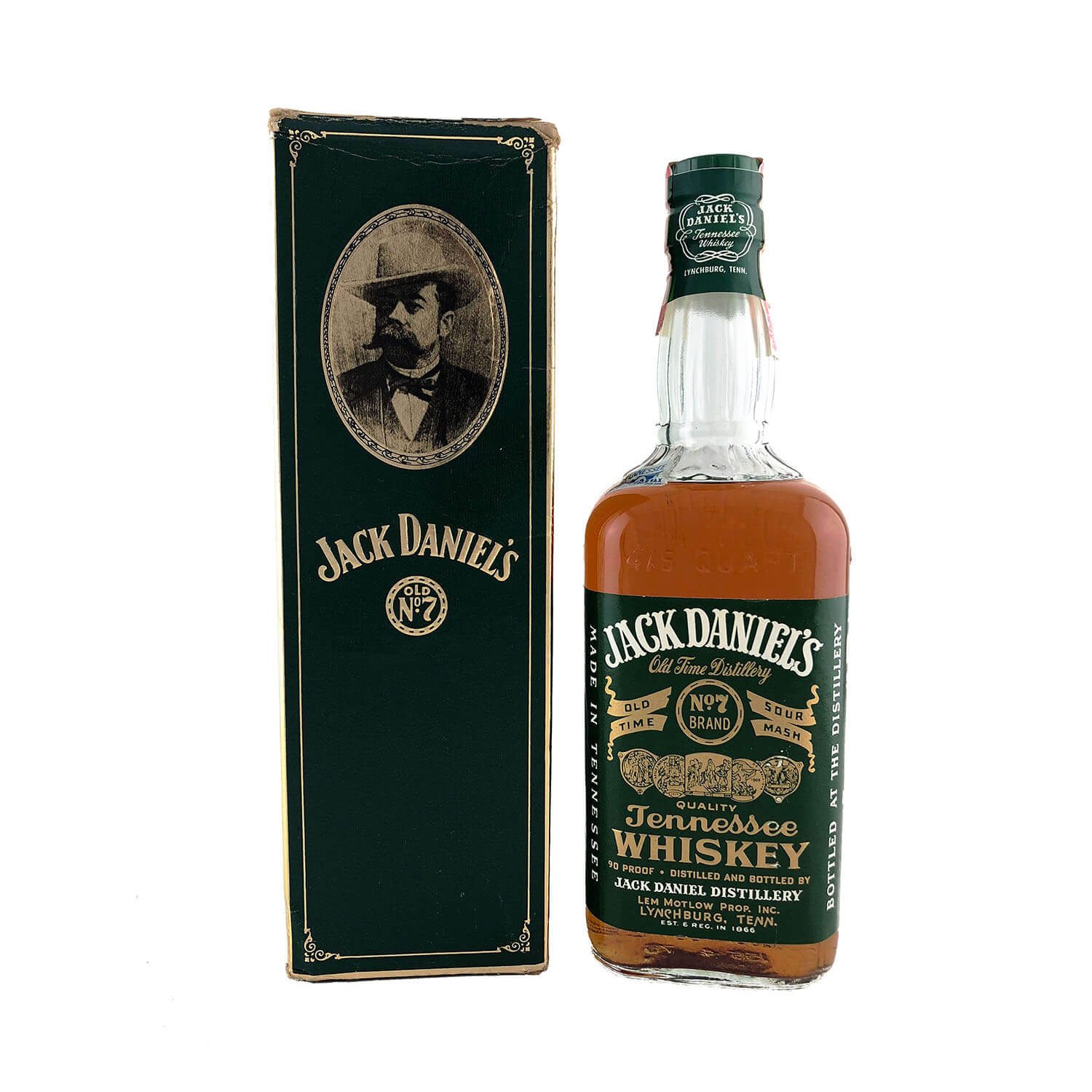 Jack Daniels Green Label Paper Seal 1976 Release Tennessee Whiskey 