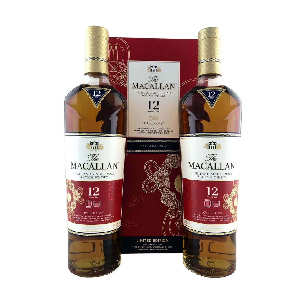 Macallan 12 Year Old Double Cask Year Of The Rat 2020 2 X 700ml 40 The Old Barrelhouse
