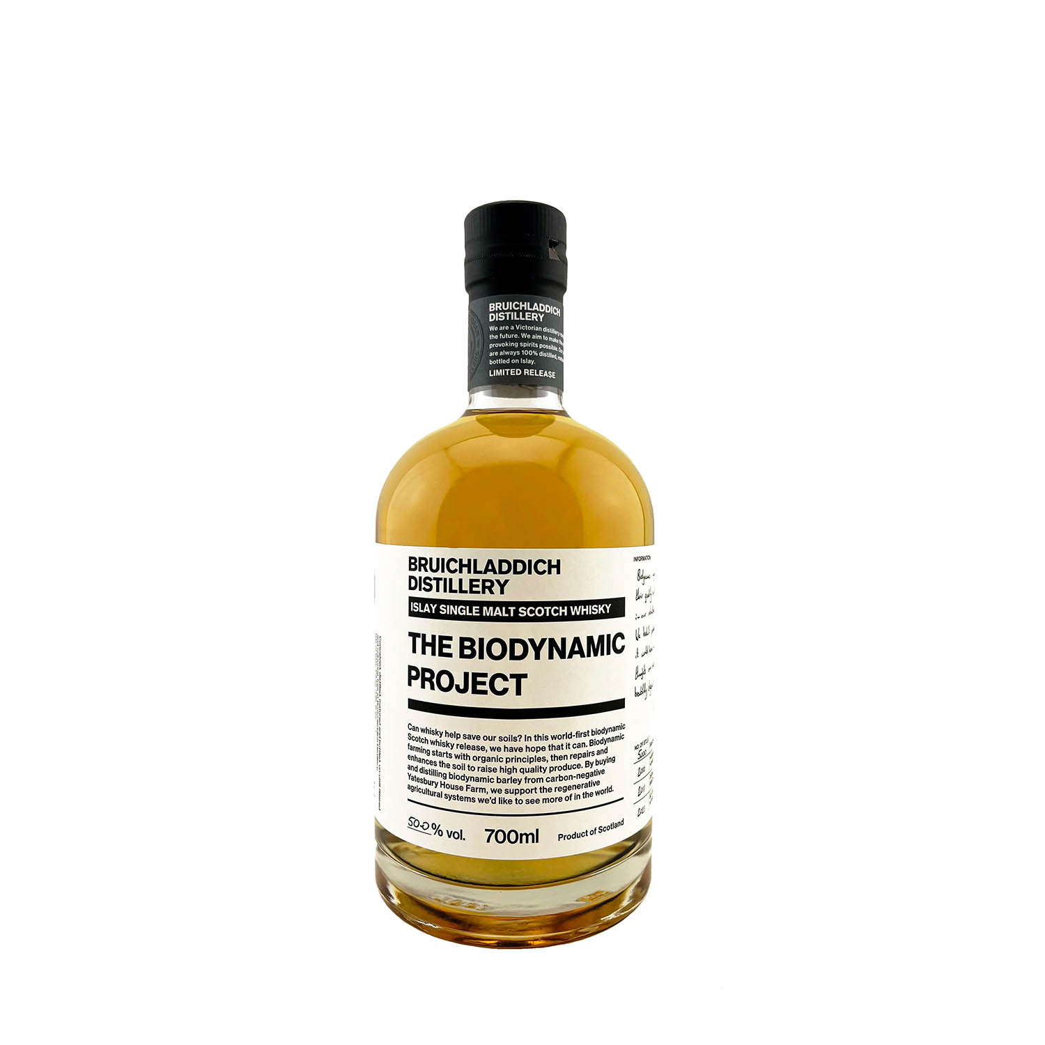 Bruichladdich ‘The Biodynamic Project’ Single Malt Whisky, Scottish Whisky, The Old Barrelhouse