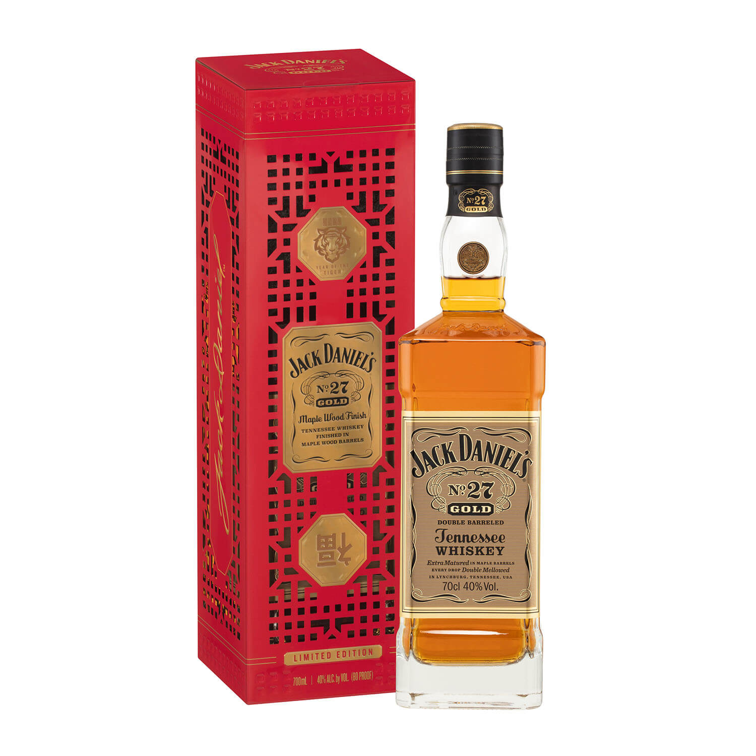 Jack Daniels No.27 Gold ‘Year of the Tiger’ Chinese New Year 2022, American Whiskey, The Old Barrelhouse