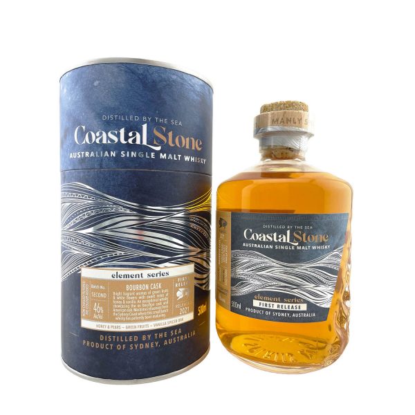Manly Spirits Co. ‘Coastal Stone’ First Release Bourbon Cask Single Malt Whisky, Australian Whisky, The Old Barrelhouse