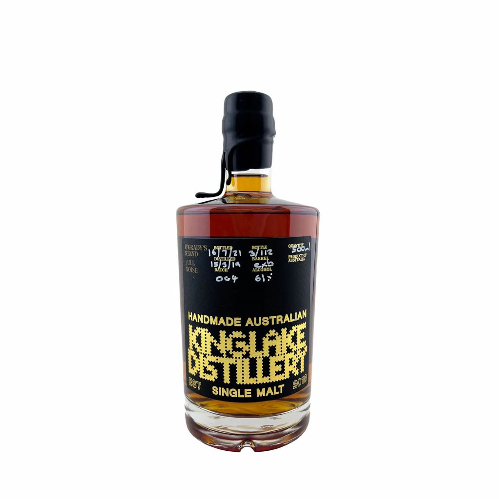 Kinglake O’Grady’s Stand ‘Full Noise’ Cask Strength Single Malt Whisky, Australian Whisky, The Old Barrelhouse