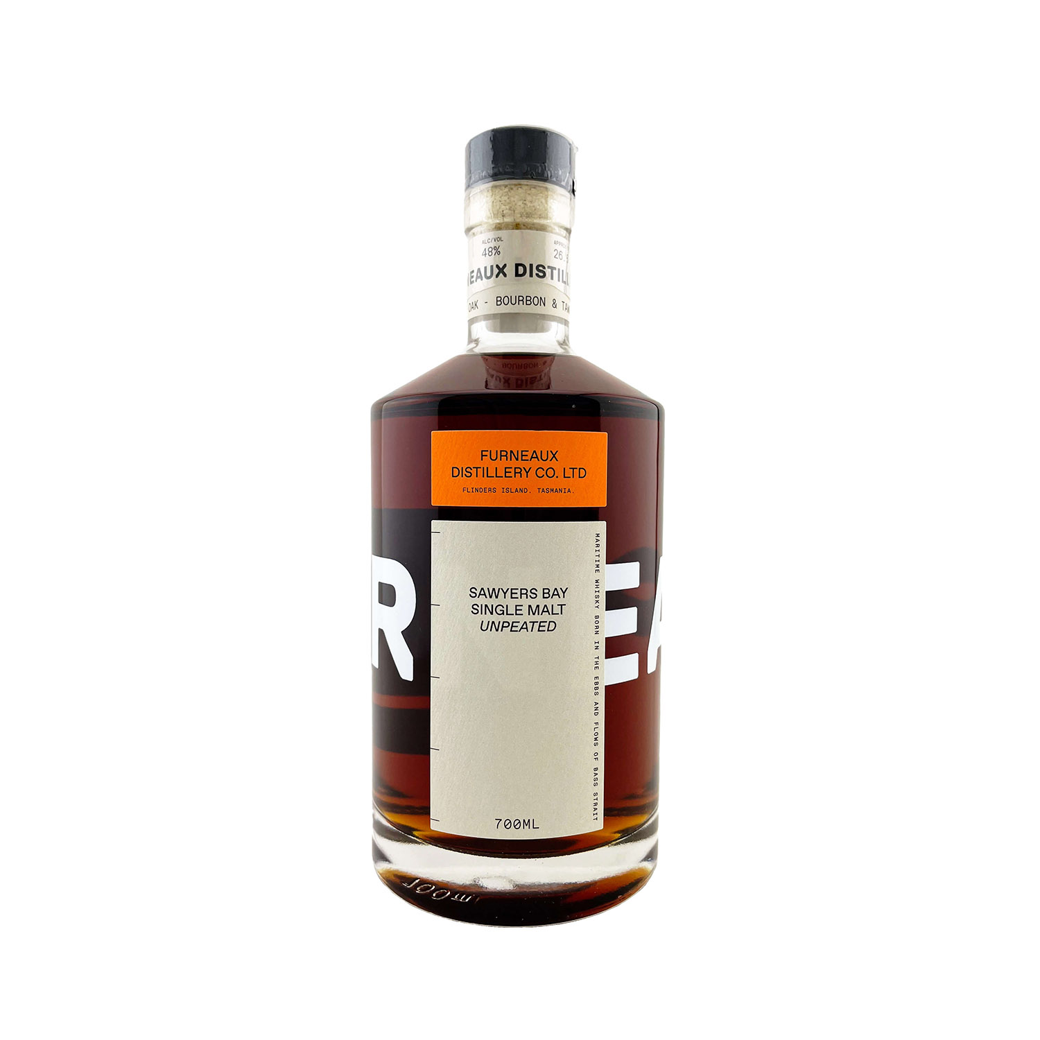 Furneaux Distillery Co. ‘Sawyers Bay’ Unpeated Single Malt Whisky 700ml 48%, Australian Whisky, The Old Barrelhouse