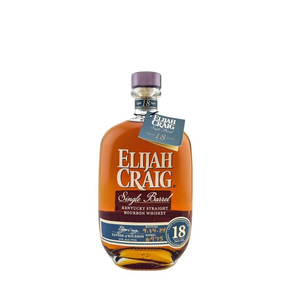 2024 Elijah Craig 18 Year Old ‘Single Barrel’ Kentucky Straight Bourbon Whiskey 750ml 45%